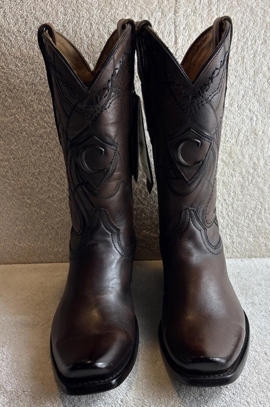 Cuadra Men's Dark Brown Leather Western Narrow Square Toe Size 6 EE 79945